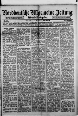 Norddeutsche allgemeine Zeitung vom 13.09.1886