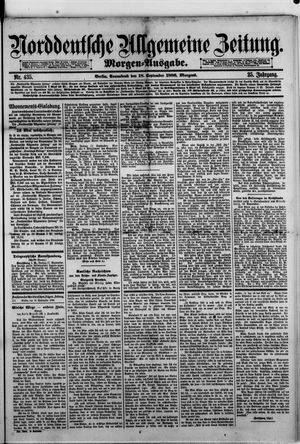 Norddeutsche allgemeine Zeitung vom 18.09.1886