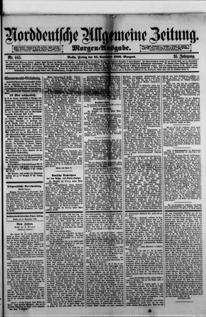 Norddeutsche allgemeine Zeitung vom 24.09.1886
