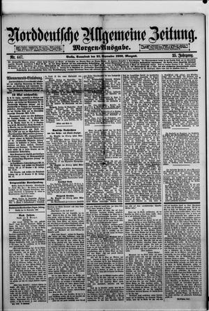 Norddeutsche allgemeine Zeitung vom 25.09.1886
