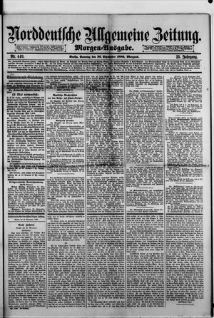 Norddeutsche allgemeine Zeitung vom 26.09.1886