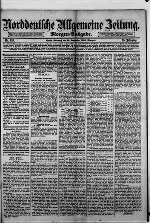 Norddeutsche allgemeine Zeitung vom 29.09.1886