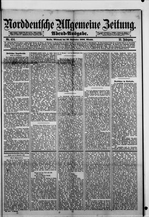 Norddeutsche allgemeine Zeitung vom 29.09.1886