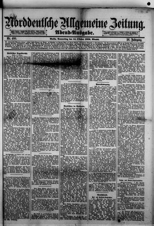 Norddeutsche allgemeine Zeitung vom 14.10.1886