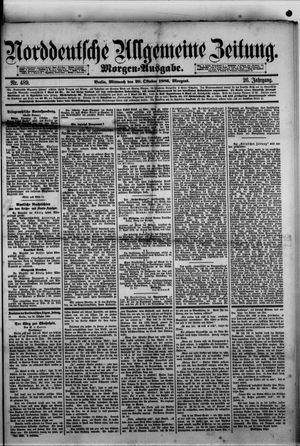 Norddeutsche allgemeine Zeitung vom 20.10.1886
