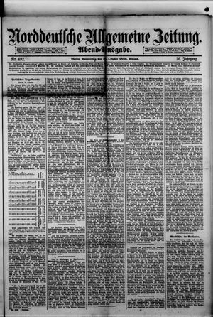 Norddeutsche allgemeine Zeitung vom 21.10.1886