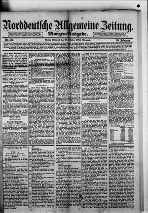 Norddeutsche allgemeine Zeitung vom 27.10.1886