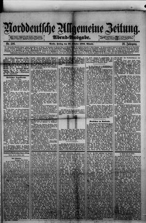 Norddeutsche allgemeine Zeitung vom 29.10.1886