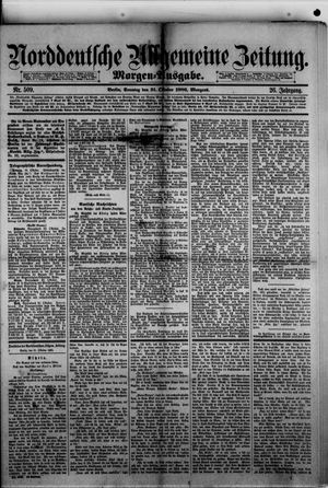 Norddeutsche allgemeine Zeitung vom 31.10.1886