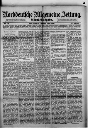 Norddeutsche allgemeine Zeitung vom 05.11.1886