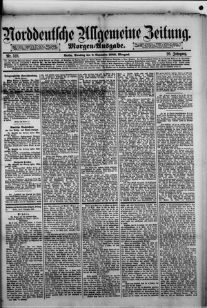 Norddeutsche allgemeine Zeitung on Nov 9, 1886