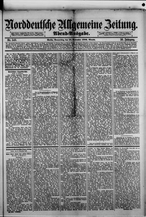 Norddeutsche allgemeine Zeitung vom 18.11.1886