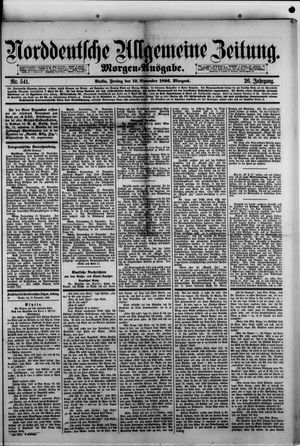 Norddeutsche allgemeine Zeitung vom 19.11.1886