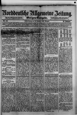 Norddeutsche allgemeine Zeitung vom 21.11.1886