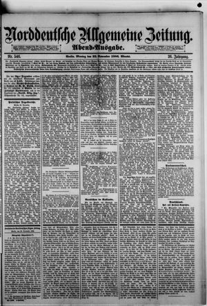 Norddeutsche allgemeine Zeitung vom 22.11.1886