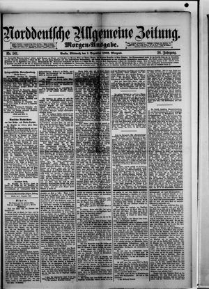 Norddeutsche allgemeine Zeitung vom 01.12.1886