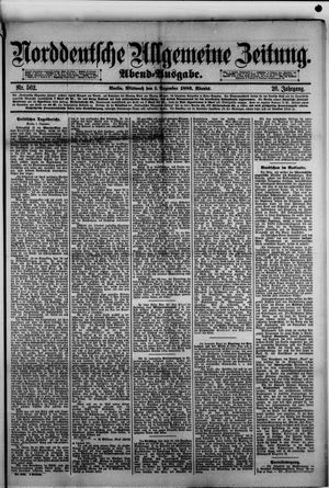 Norddeutsche allgemeine Zeitung vom 01.12.1886