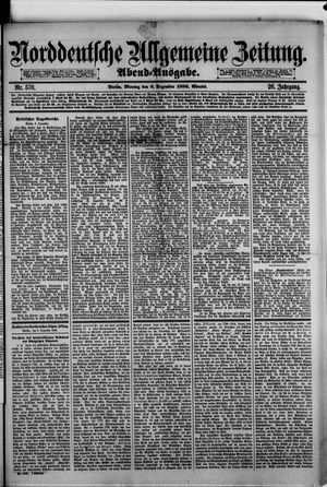 Norddeutsche allgemeine Zeitung vom 06.12.1886