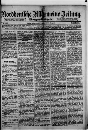 Norddeutsche allgemeine Zeitung vom 10.12.1886