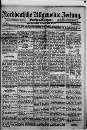 Norddeutsche allgemeine Zeitung on Dec 11, 1886