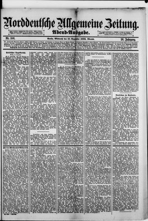 Norddeutsche allgemeine Zeitung vom 15.12.1886