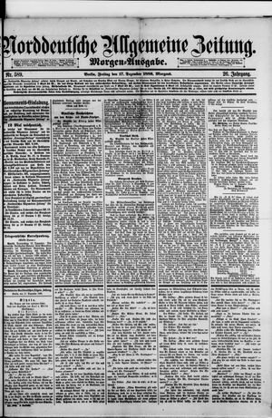 Norddeutsche allgemeine Zeitung vom 17.12.1886