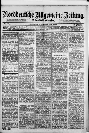 Norddeutsche allgemeine Zeitung vom 17.12.1886
