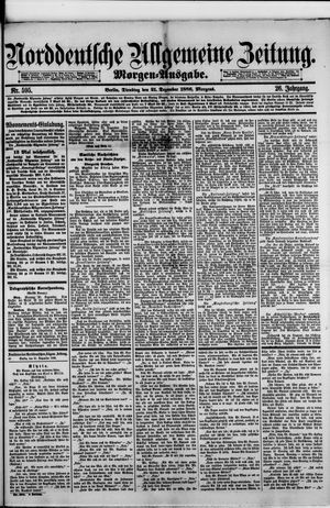 Norddeutsche allgemeine Zeitung vom 21.12.1886