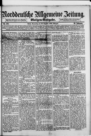 Norddeutsche allgemeine Zeitung vom 23.12.1886