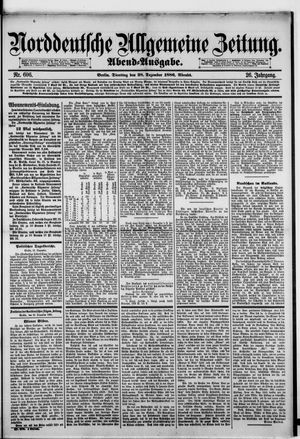 Norddeutsche allgemeine Zeitung vom 28.12.1886