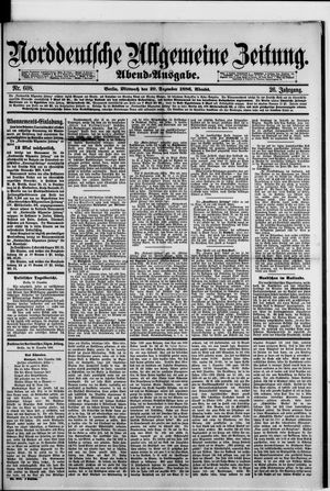 Norddeutsche allgemeine Zeitung vom 29.12.1886