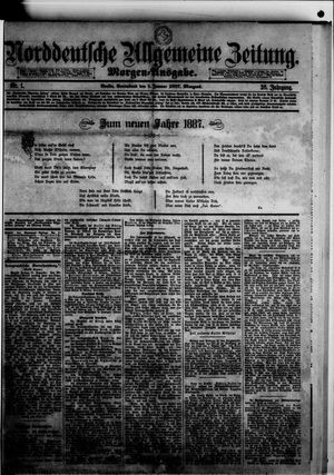 Norddeutsche allgemeine Zeitung on Jan 1, 1887