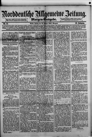 Norddeutsche allgemeine Zeitung vom 21.01.1887