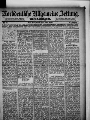 Norddeutsche allgemeine Zeitung on Jan 28, 1887
