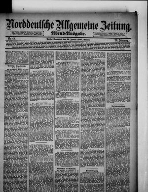 Norddeutsche allgemeine Zeitung on Jan 29, 1887