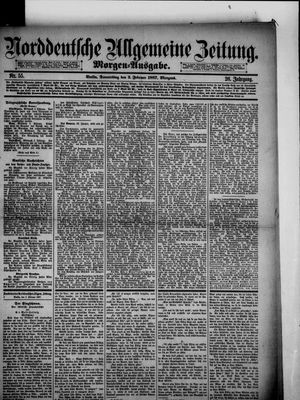 Norddeutsche allgemeine Zeitung on Feb 3, 1887