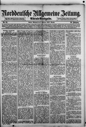 Norddeutsche allgemeine Zeitung vom 09.02.1887