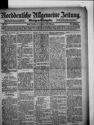 Norddeutsche allgemeine Zeitung on Feb 15, 1887