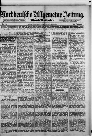 Norddeutsche allgemeine Zeitung vom 23.02.1887