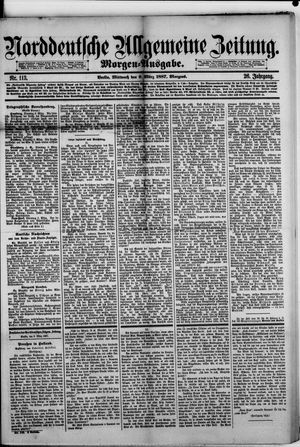 Norddeutsche allgemeine Zeitung vom 09.03.1887