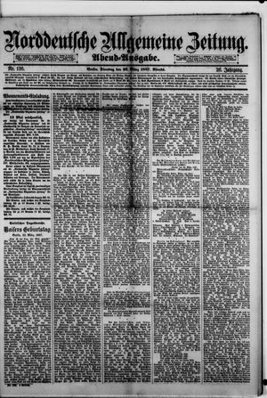 Norddeutsche allgemeine Zeitung vom 22.03.1887