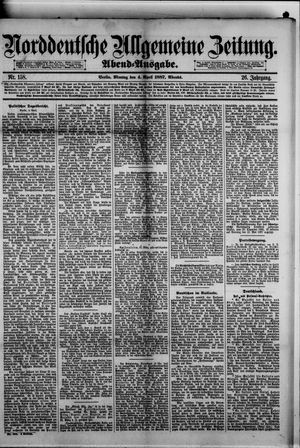 Norddeutsche allgemeine Zeitung on Apr 4, 1887