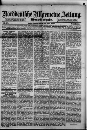 Norddeutsche allgemeine Zeitung vom 14.04.1887
