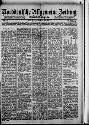 Norddeutsche allgemeine Zeitung on Apr 15, 1887