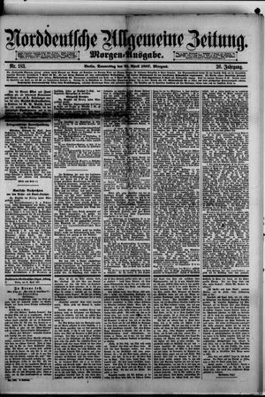 Norddeutsche allgemeine Zeitung vom 21.04.1887