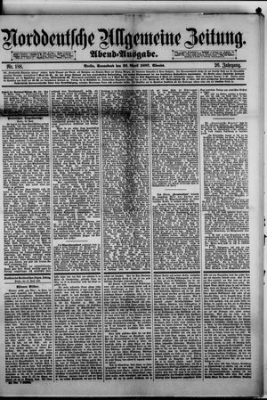 Norddeutsche allgemeine Zeitung on Apr 23, 1887