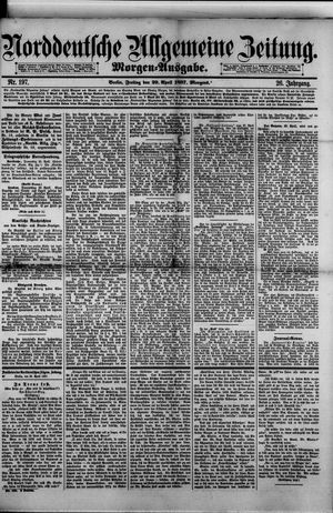 Norddeutsche allgemeine Zeitung vom 29.04.1887
