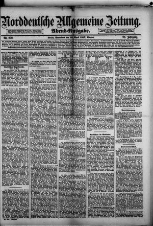Norddeutsche allgemeine Zeitung on Apr 30, 1887