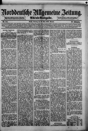 Norddeutsche allgemeine Zeitung vom 10.05.1887