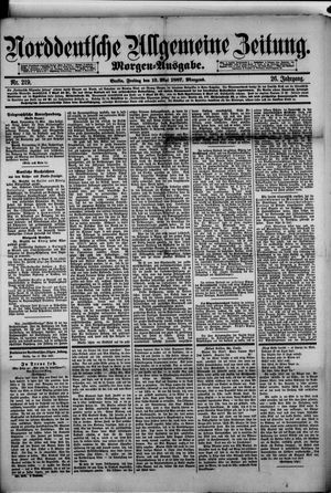 Norddeutsche allgemeine Zeitung on May 13, 1887